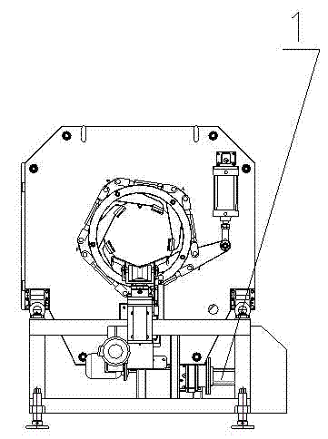 PVC (polyvinyl chloride) pipe chipless cutting mechanism in combined transmission of gears, turntable and bearing and cutting machine