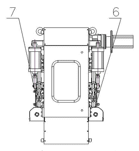 PVC (polyvinyl chloride) pipe chipless cutting mechanism in combined transmission of gears, turntable and bearing and cutting machine