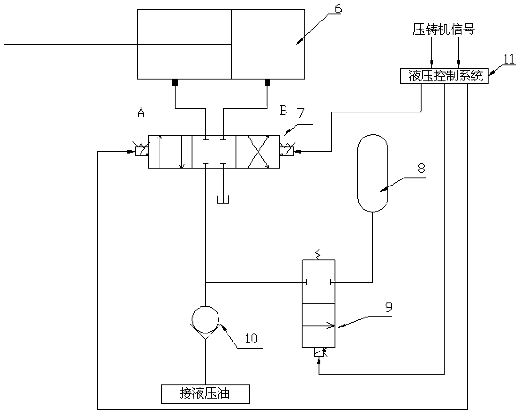 Vacuum stop valve and hydraulic drive device and vacuumizing device formed by vacuum stop valve and hydraulic drive device