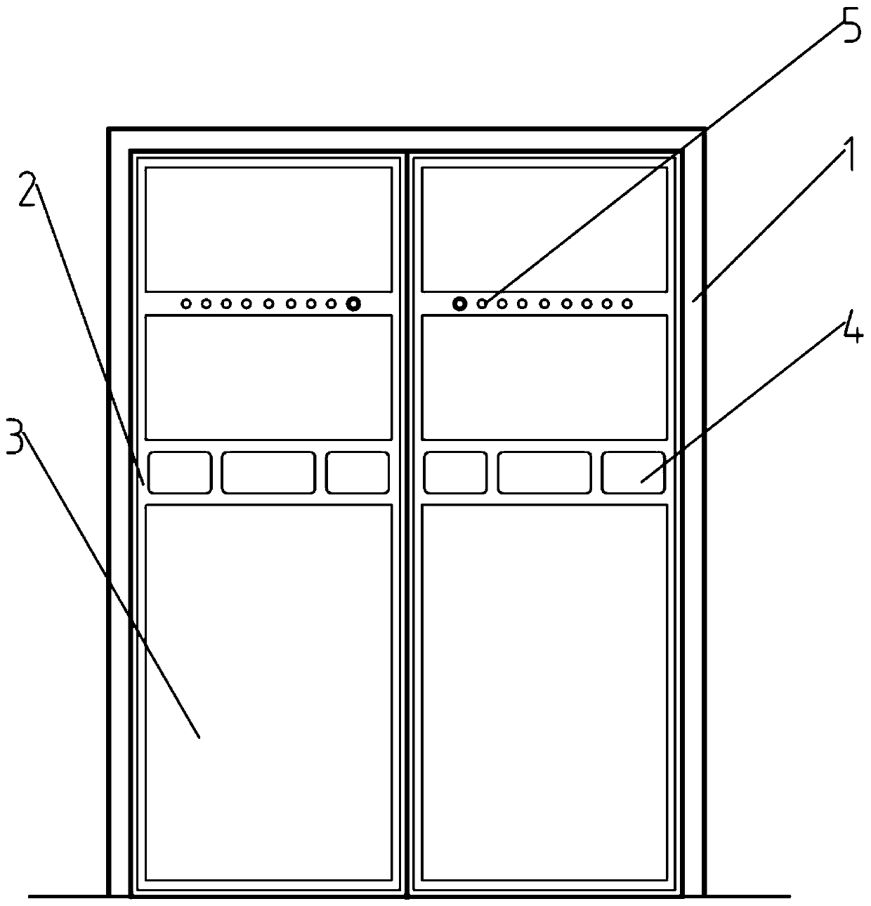 Epidemic prevention emergency management and control double-sided intelligent door equipment and system