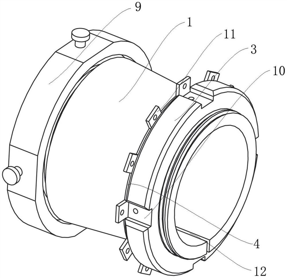 A bearing adapter sleeve with a double-layer tightening structure