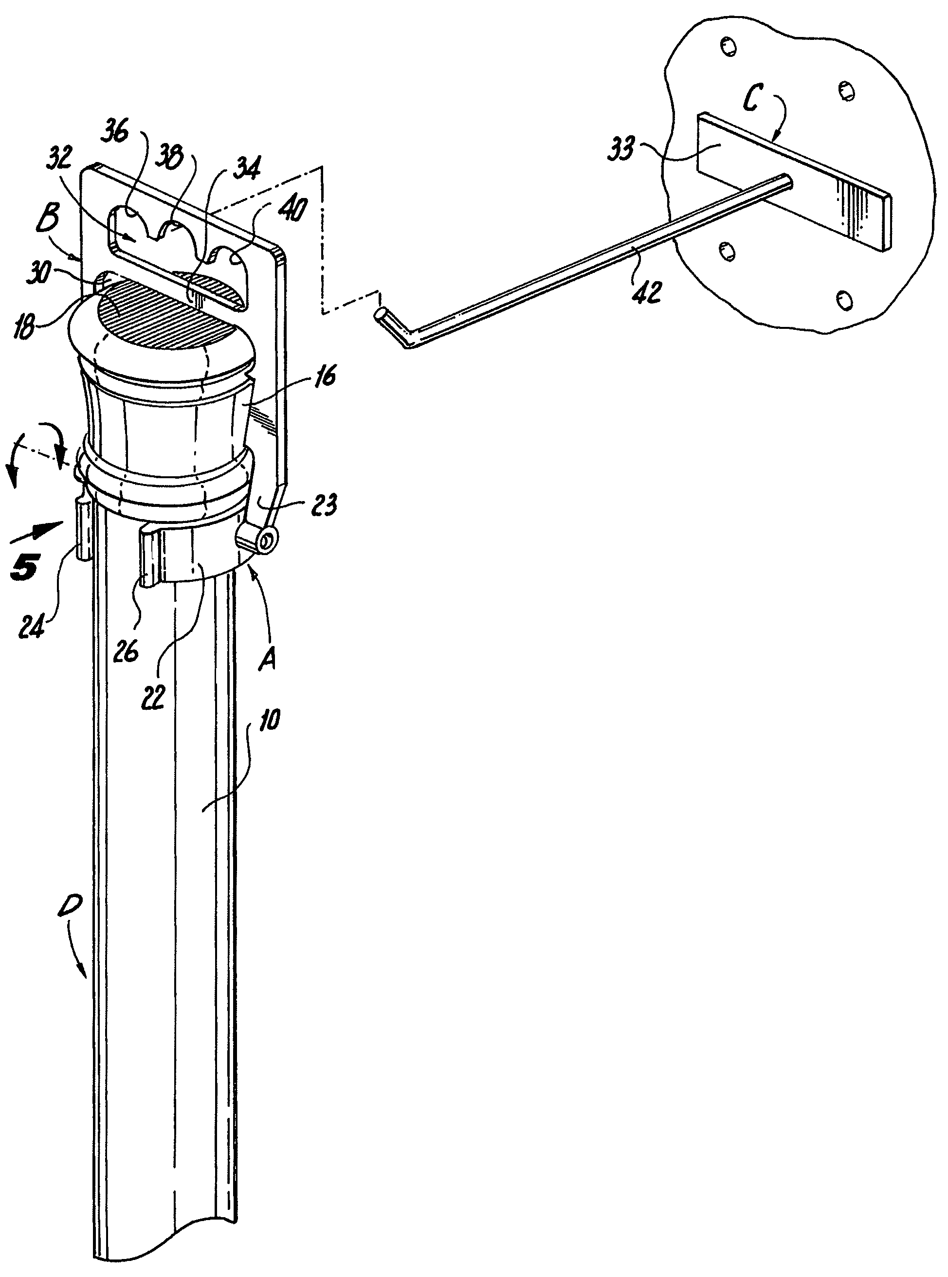 Display hanger for curtain rod