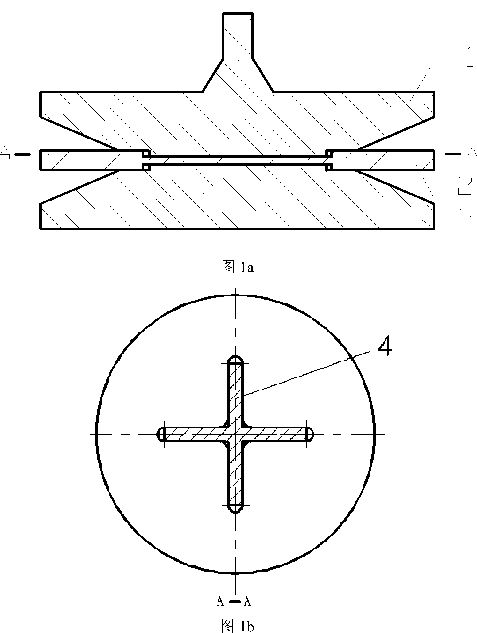 Fractal spinning mold with crossed key and method for determining crossed key