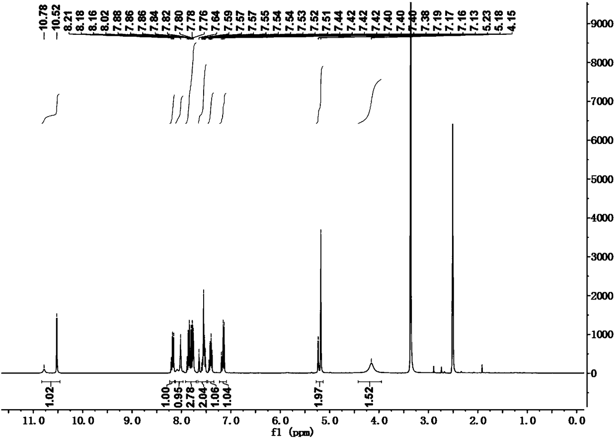 Naphthopyran carbazone derivative as well as preparation method and application thereof