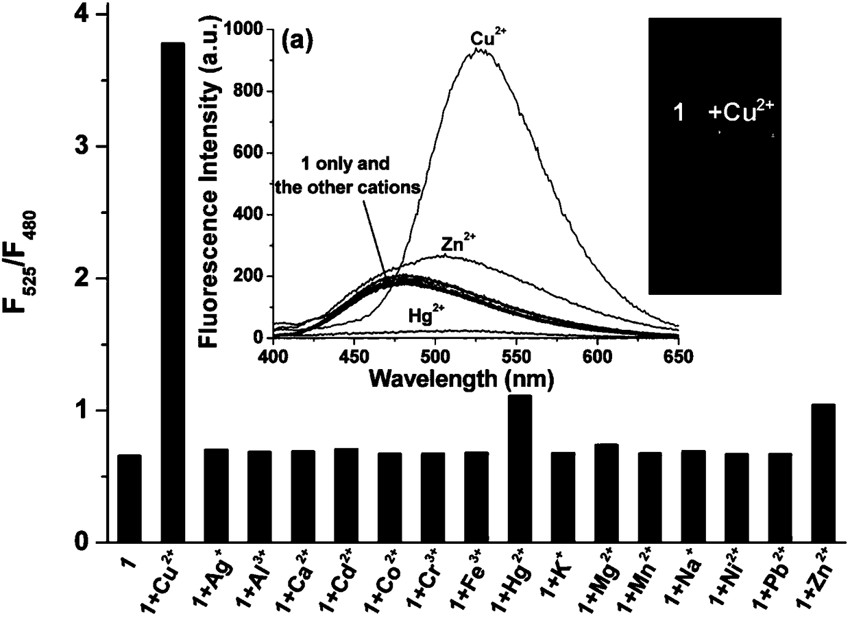 Naphthopyran carbazone derivative as well as preparation method and application thereof