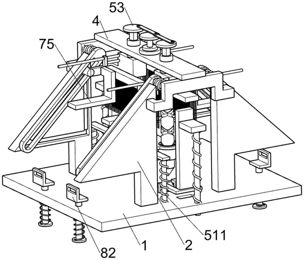 A marine water divider processing device capable of cleaning pig iron powder powder