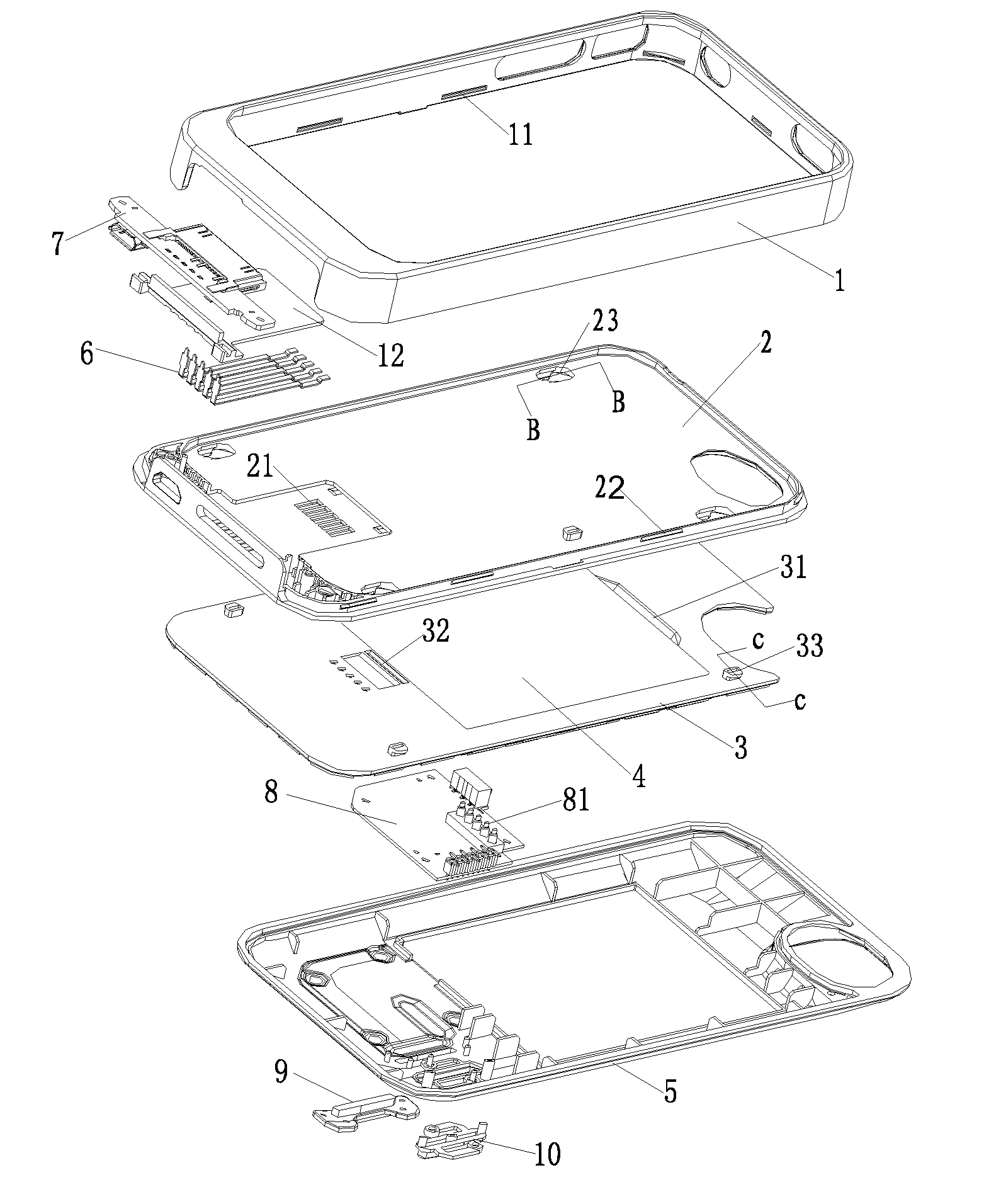 Contact type portable power