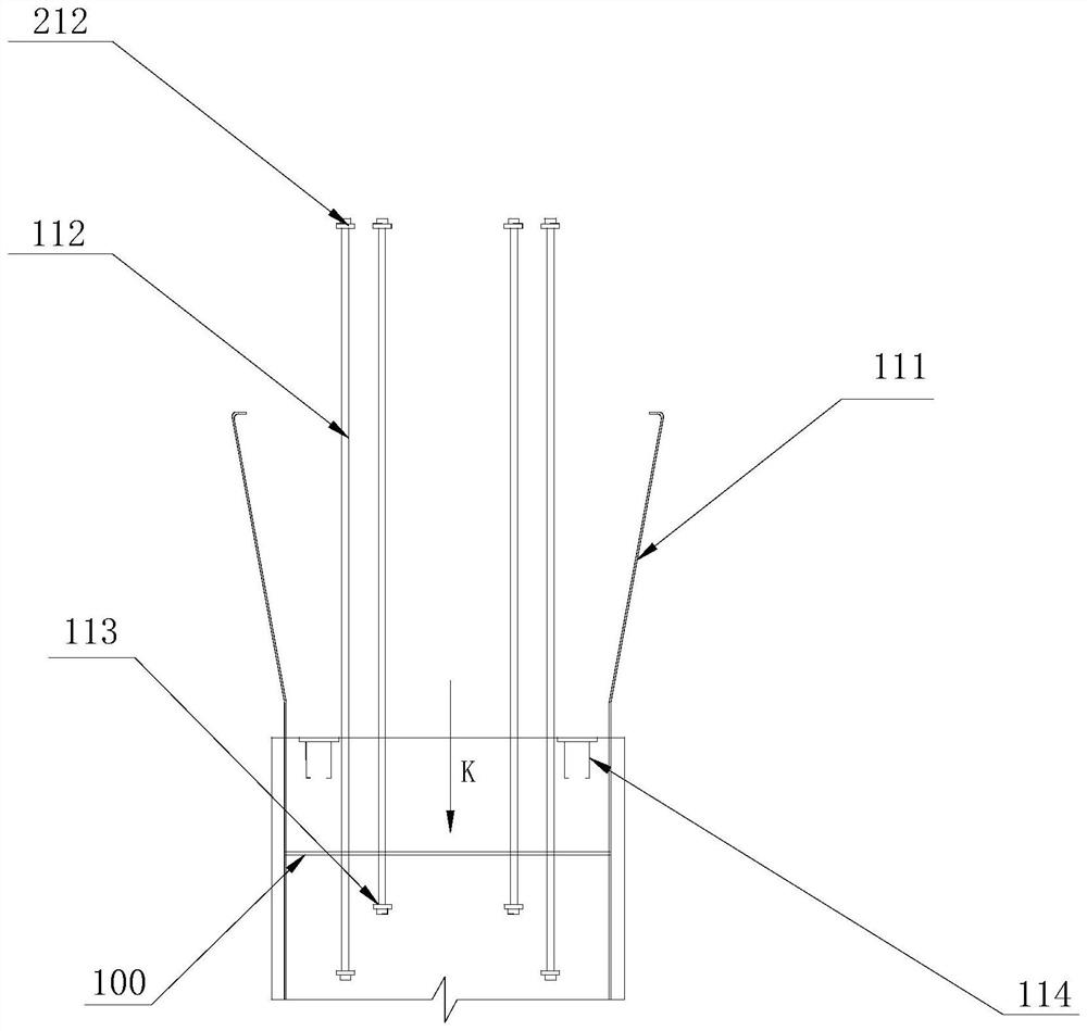 Construction method for steel-concrete combined section of deck type steel box continuous arch bridge