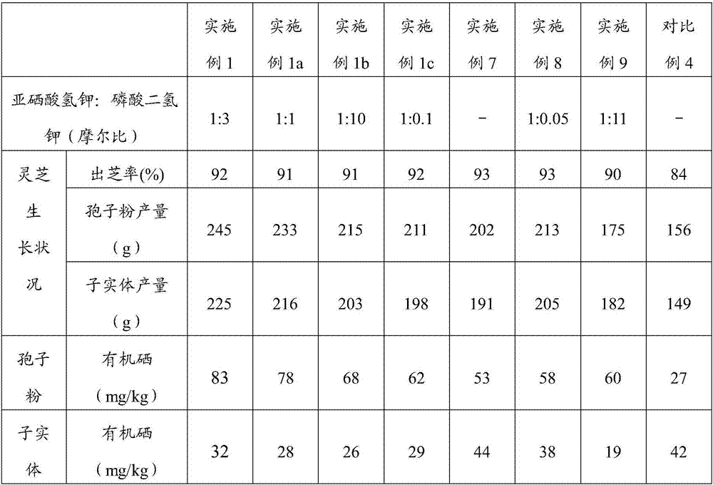 A kind of cultivation method of selenium-enriched ganoderma lucidum spore powder or fruiting body