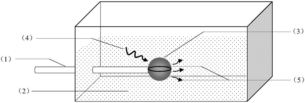 Dye-doped liquid crystal microsphere temperature sensor and manufacturing method therefor