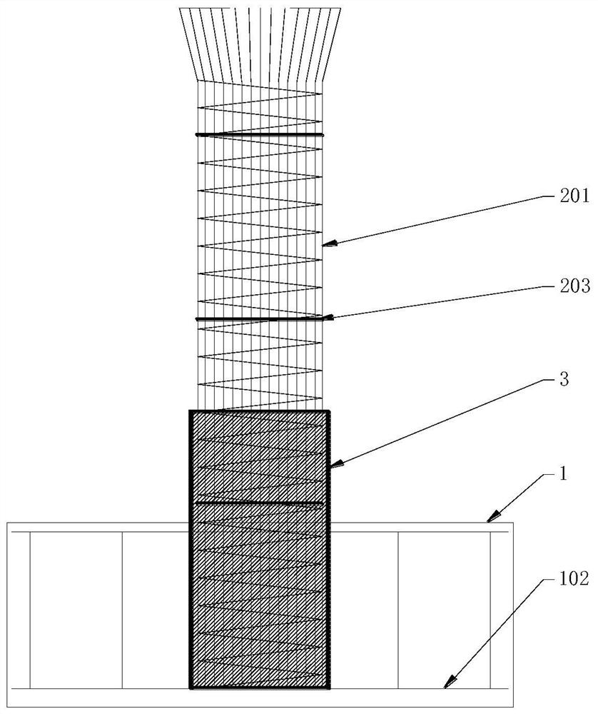 Construction method of two-step accurate in-place pier anti-seismic facility steel hoop