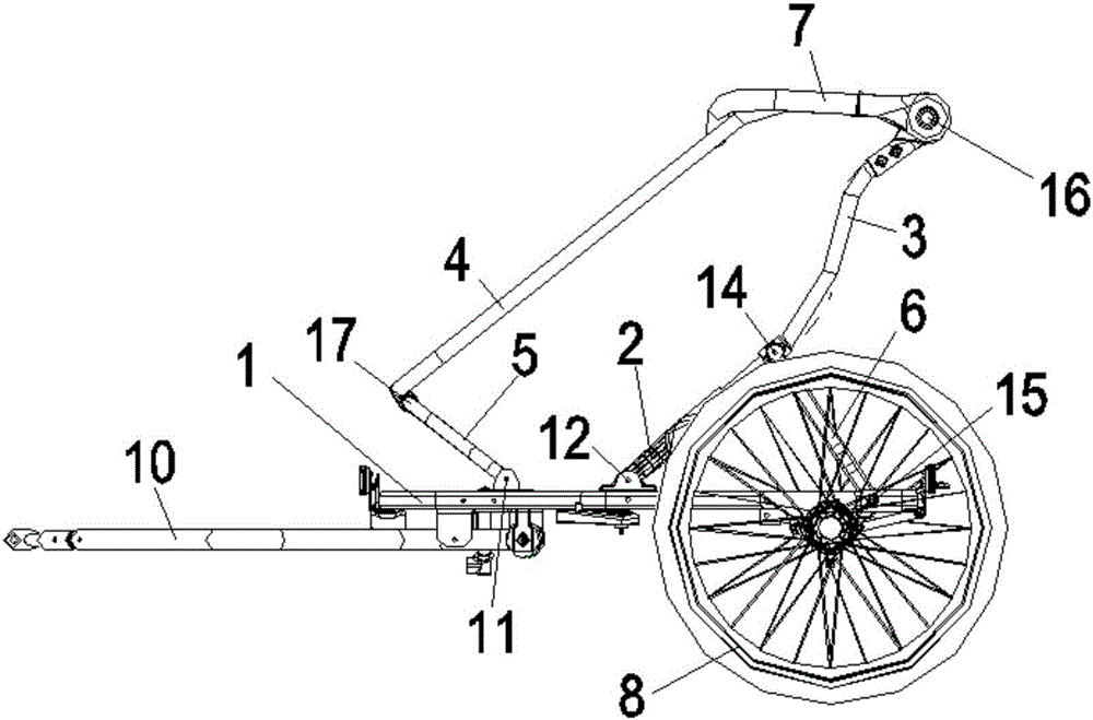 Folding cart frame and child cart