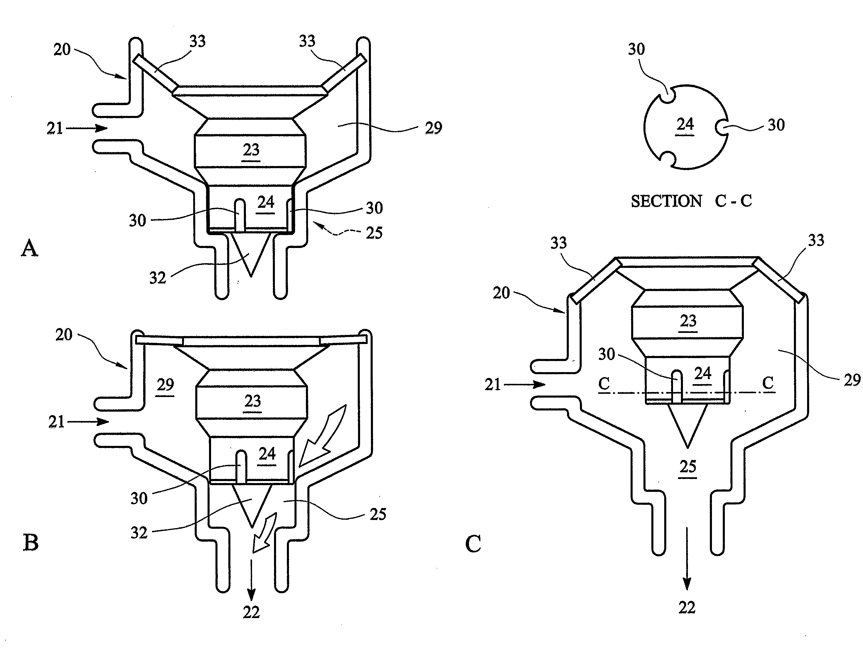 Dispenser Tap with Two Stage Valve