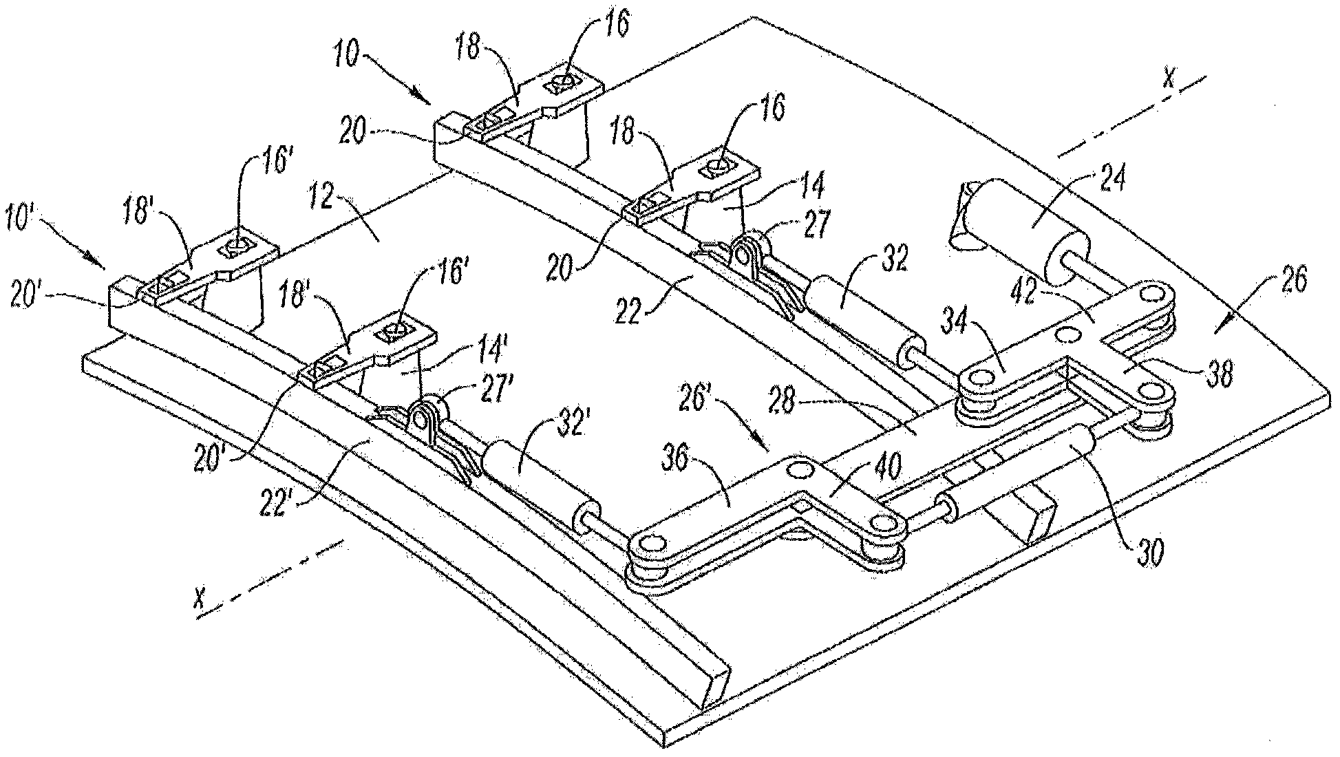 System for controlling variable geometry apparatuses of a gas turbine engine particularly comprising a barrel link