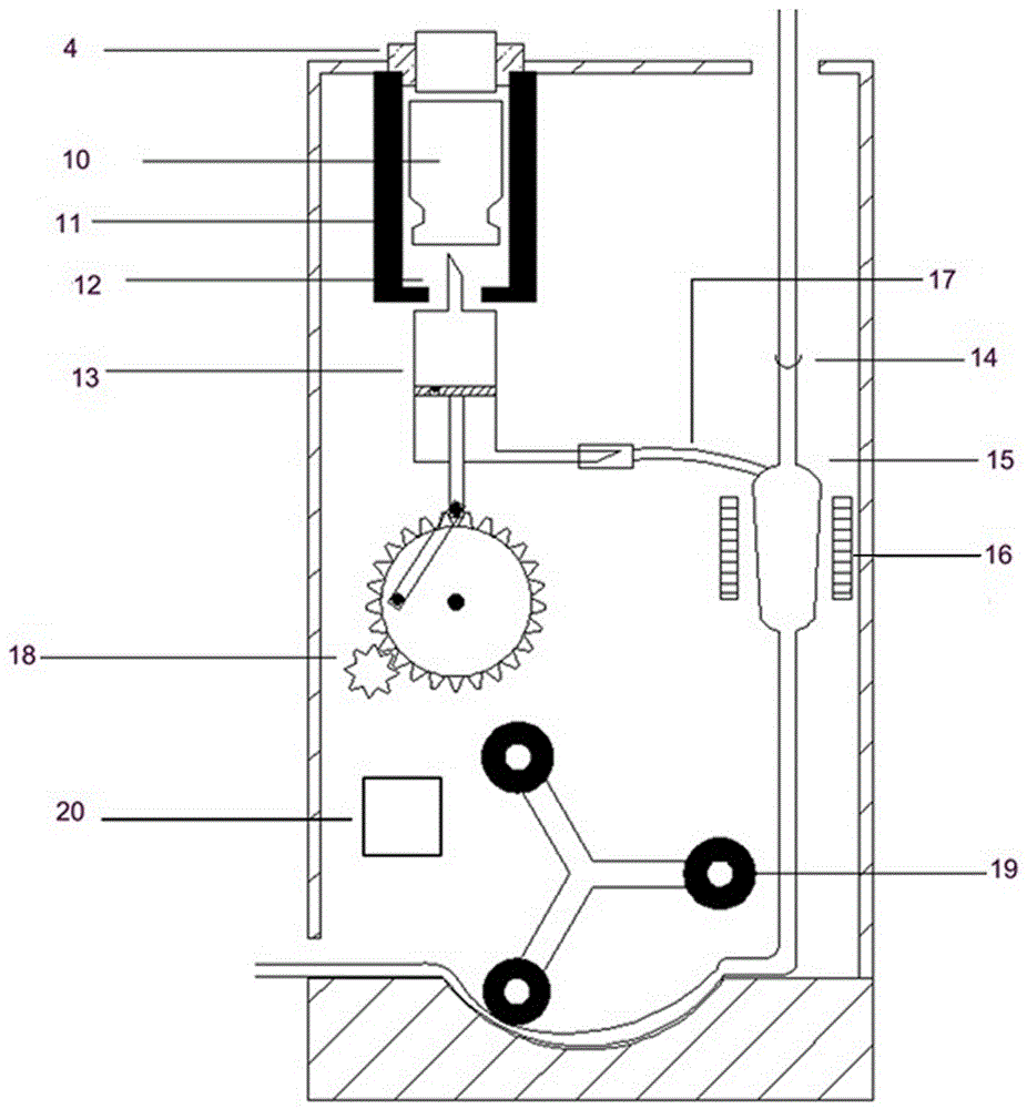 Novel infusion pressurizing and refrigerating side duct dosing device