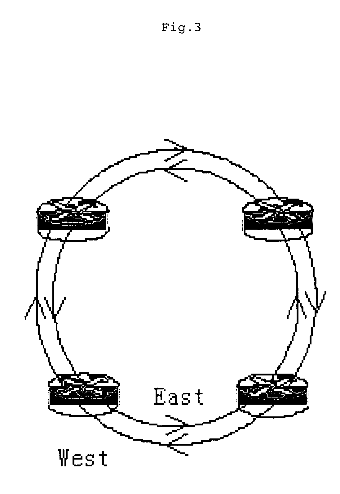 Ring bearing network and method of implementing service bearing thereof