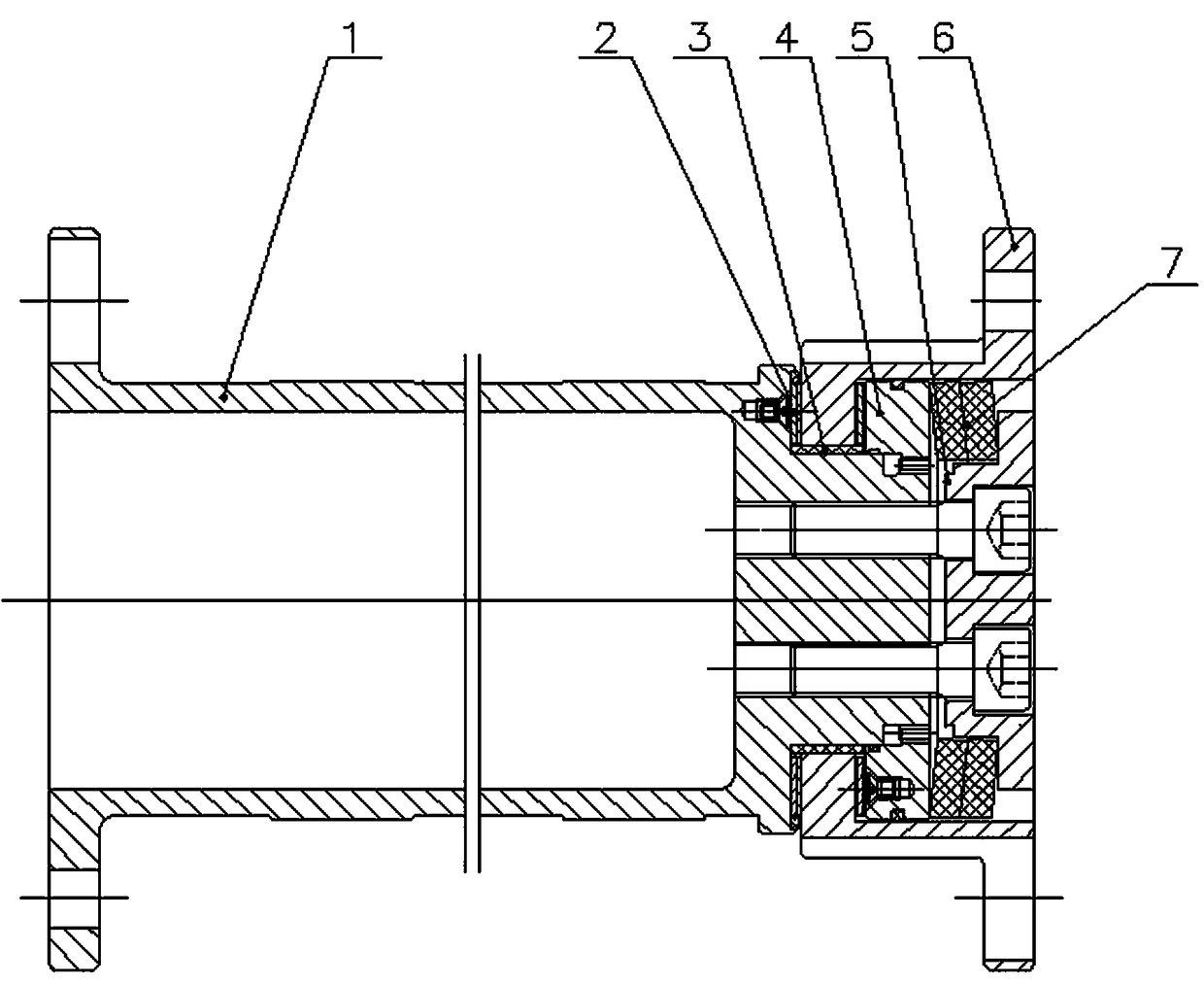 Friction overtorque protecting structure