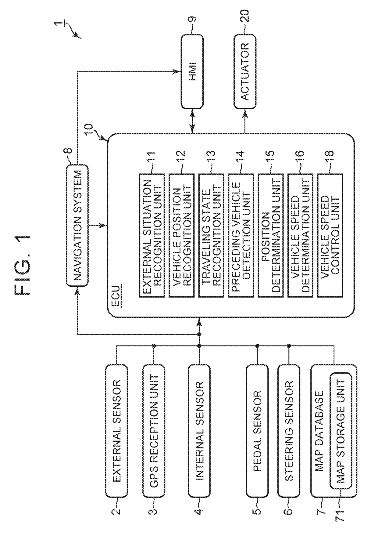 Vehicle speed control device