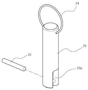 Fastening structure used for supporting power line clamp and insulator