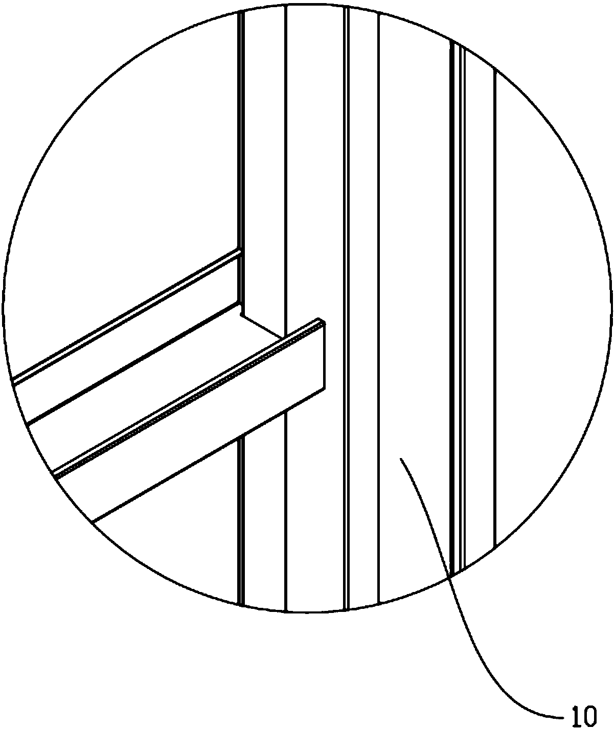 Integrated large-frame door