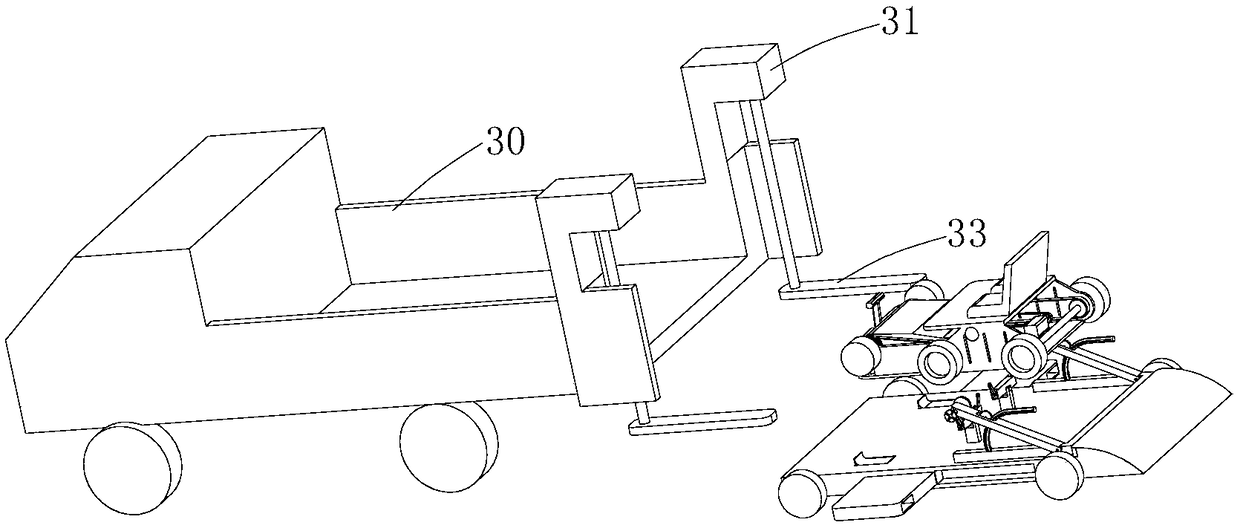 A transporter for a substation patrol inspection robot