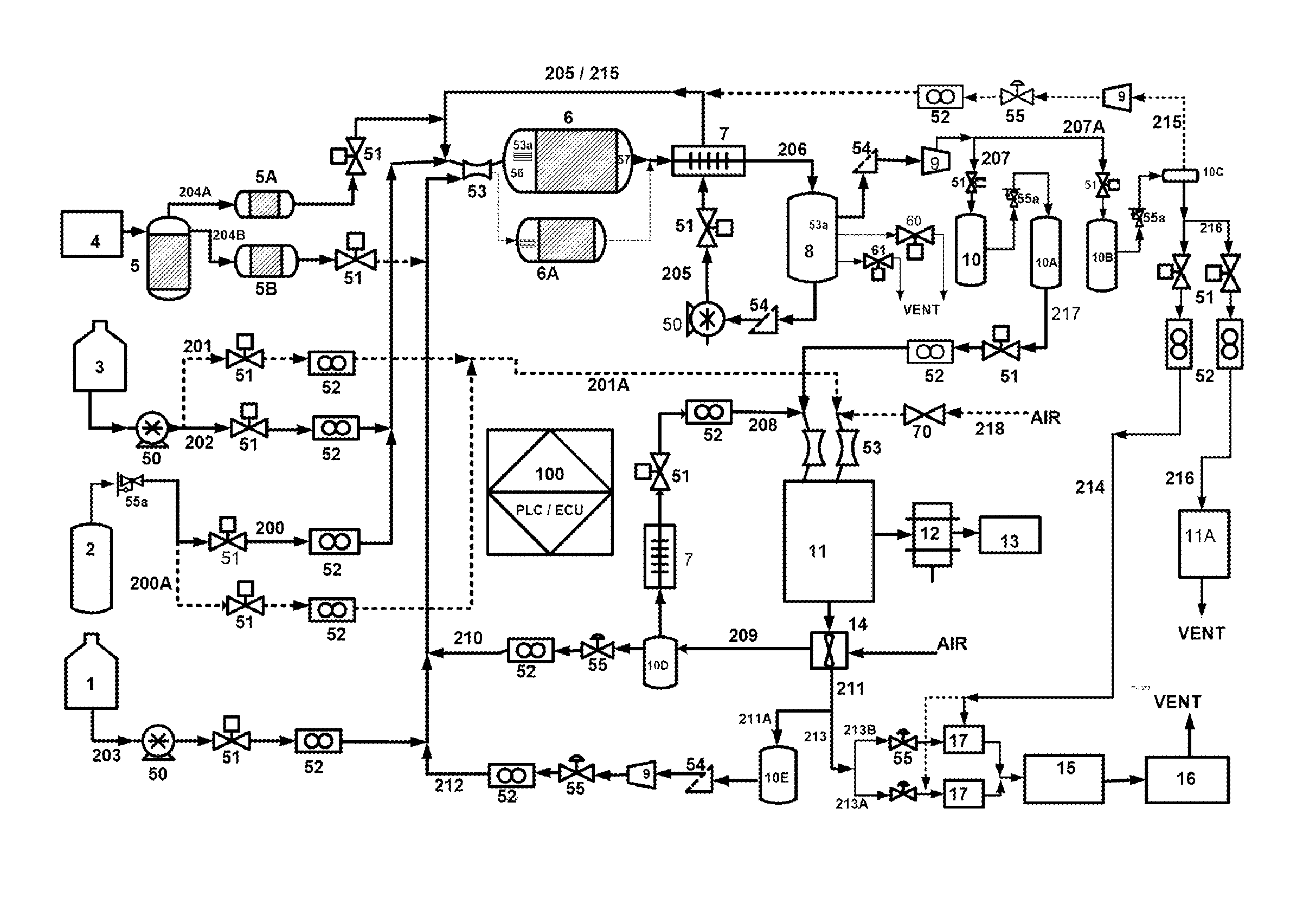 Flex-fuel hydrogen generator for IC engines and gas turbines