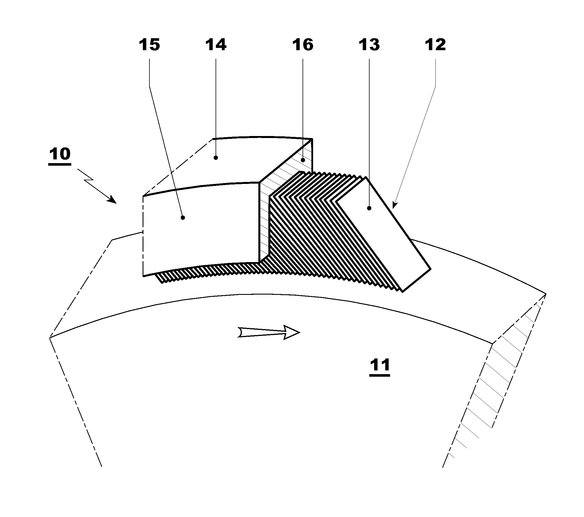 Lamellar seal for a turbomachine