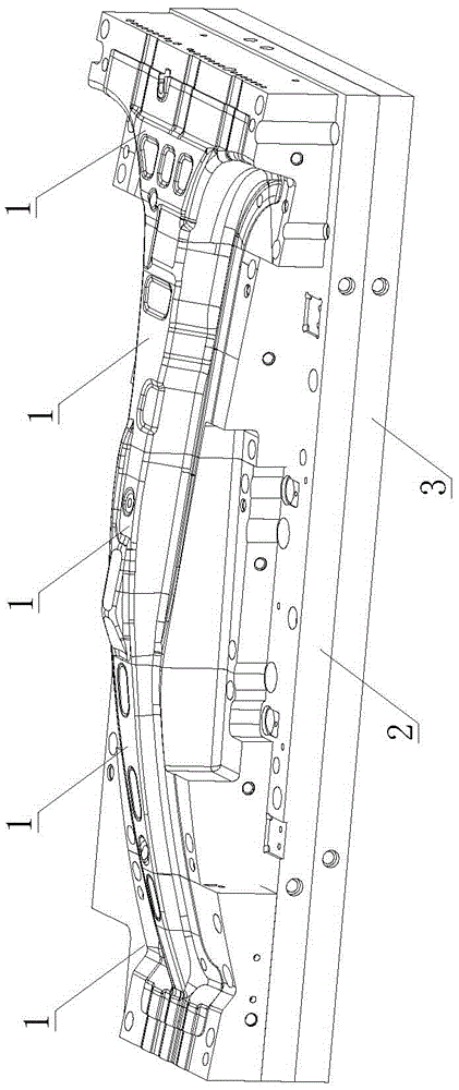 Parallel water supply cooling system for thermal stamping mold