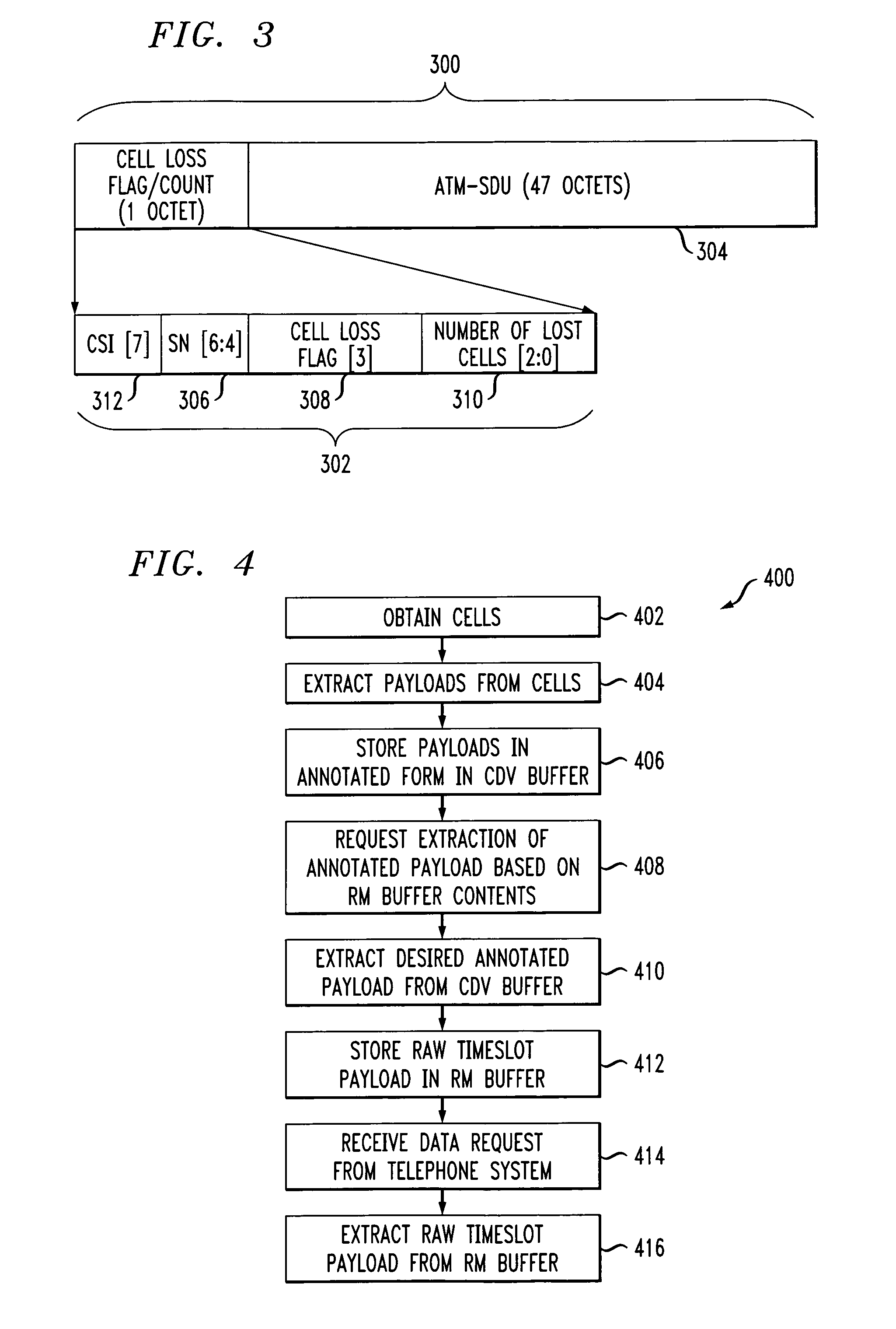 Apparatus and method for processing cells in a communications system