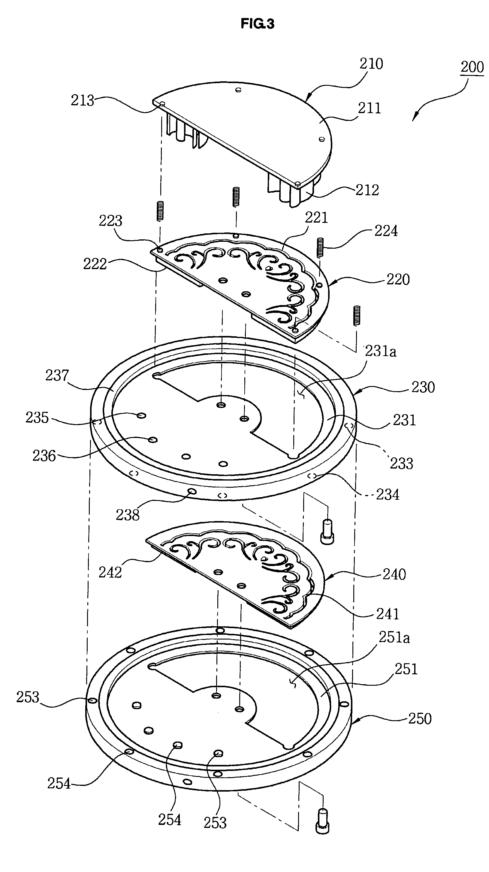 Rotary punching apparatus