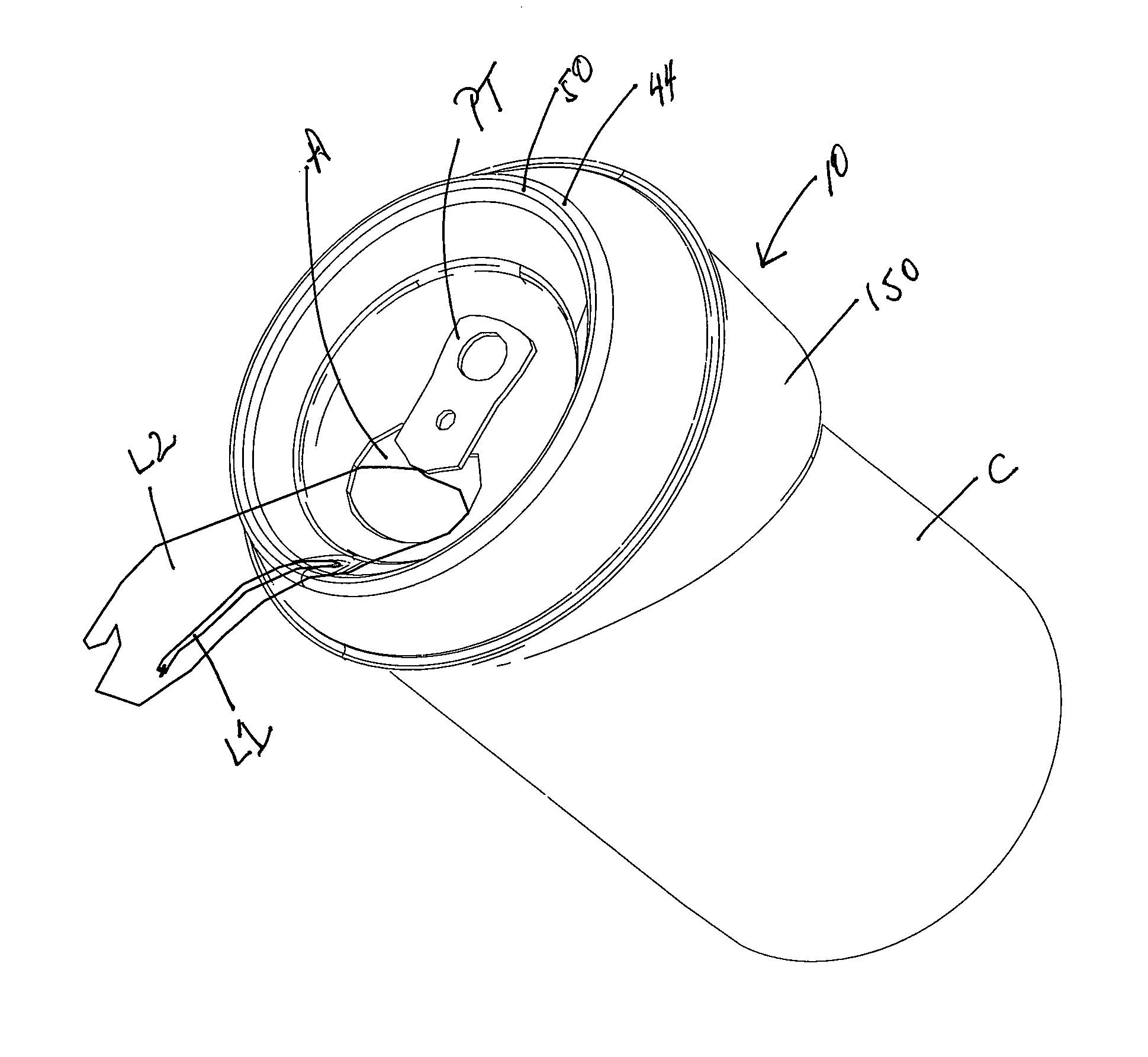 Container with liquid for attachment to and mixing with poured liquid of conventional can