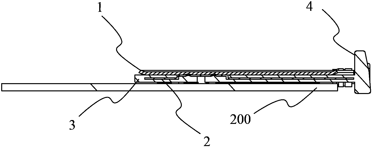 Drawer-type mobile phone SIM card inserting mechanism