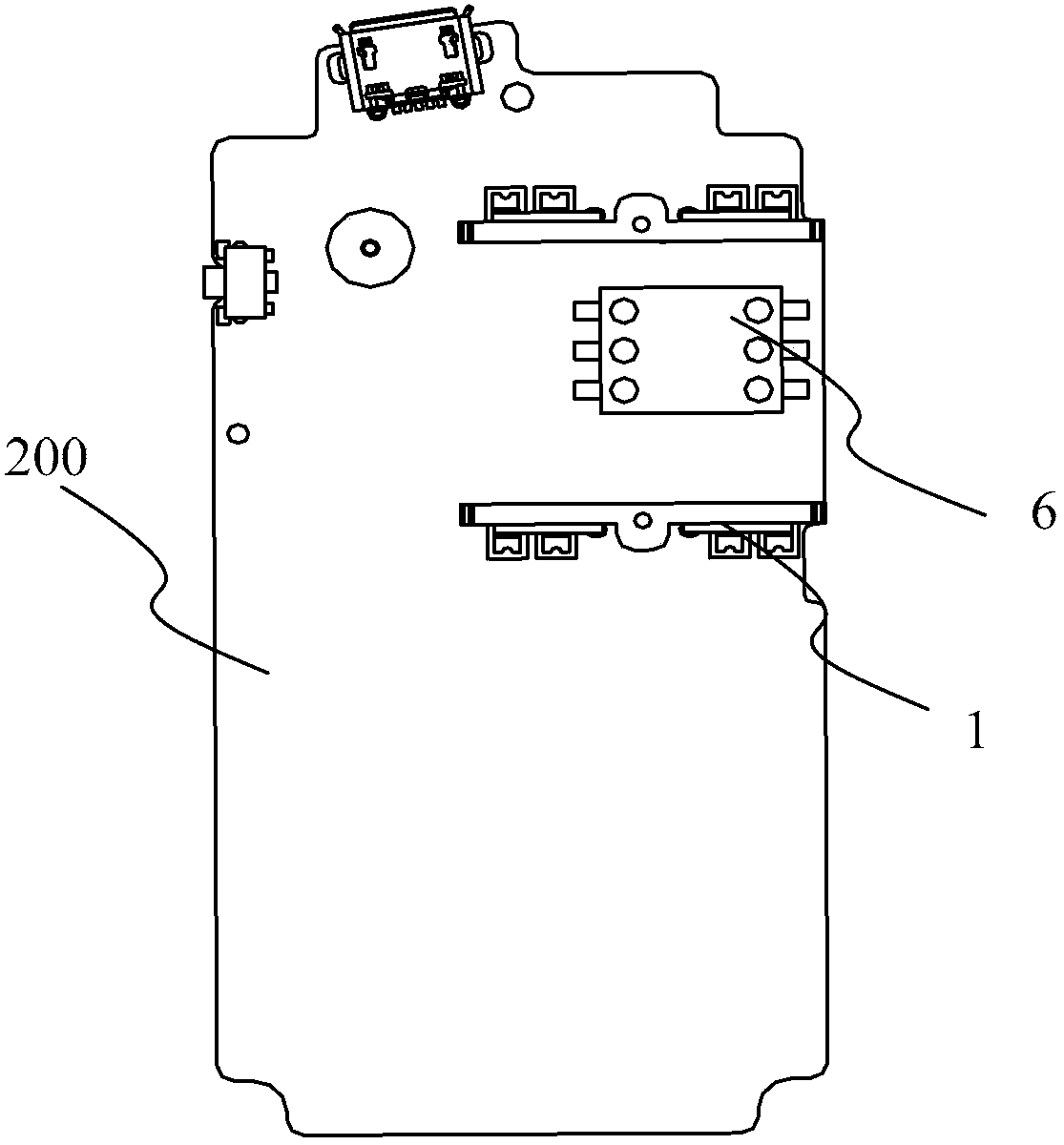 Drawer-type mobile phone SIM card inserting mechanism