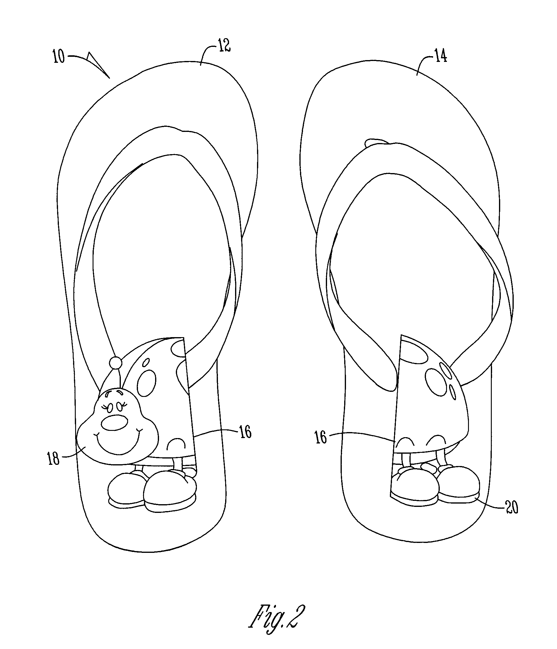 Split image shoe indicator system and method of use