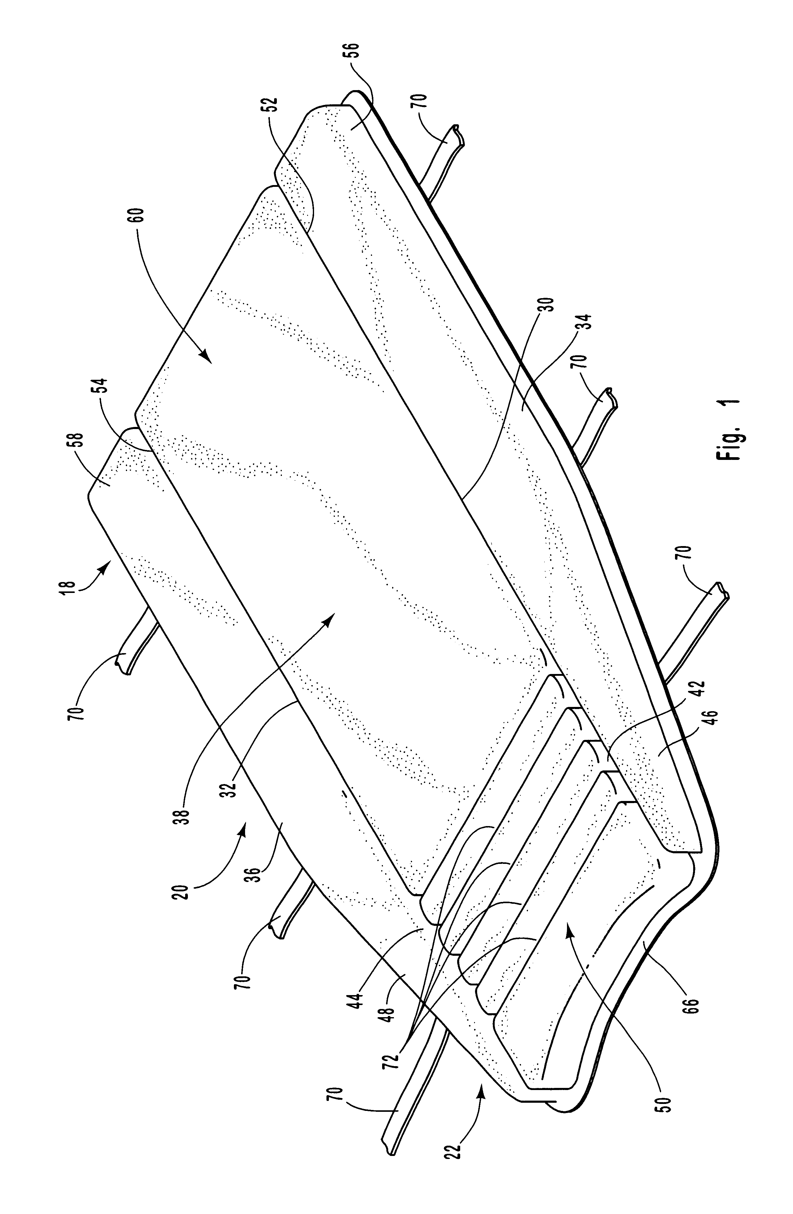 All terrain vehicle seat cushion