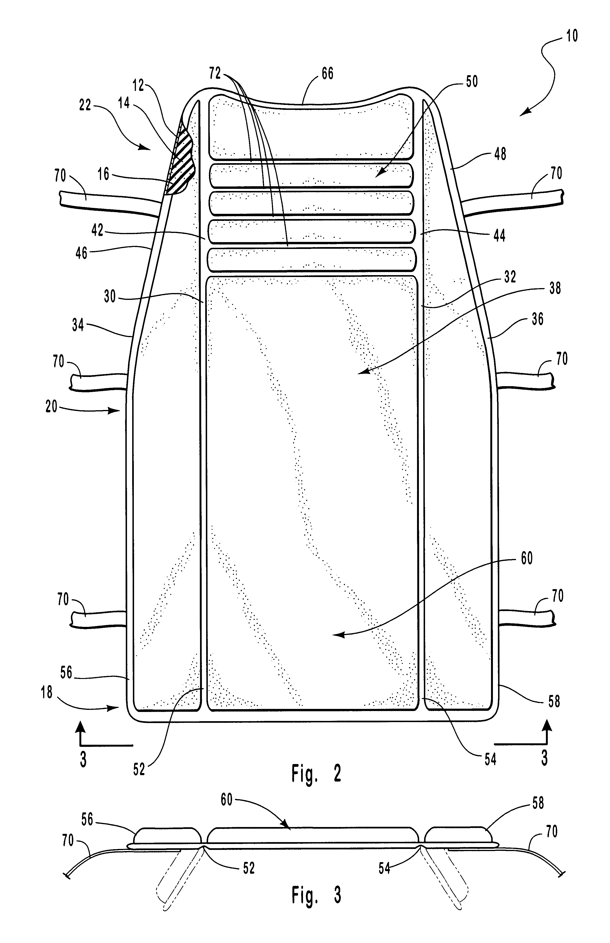 All terrain vehicle seat cushion