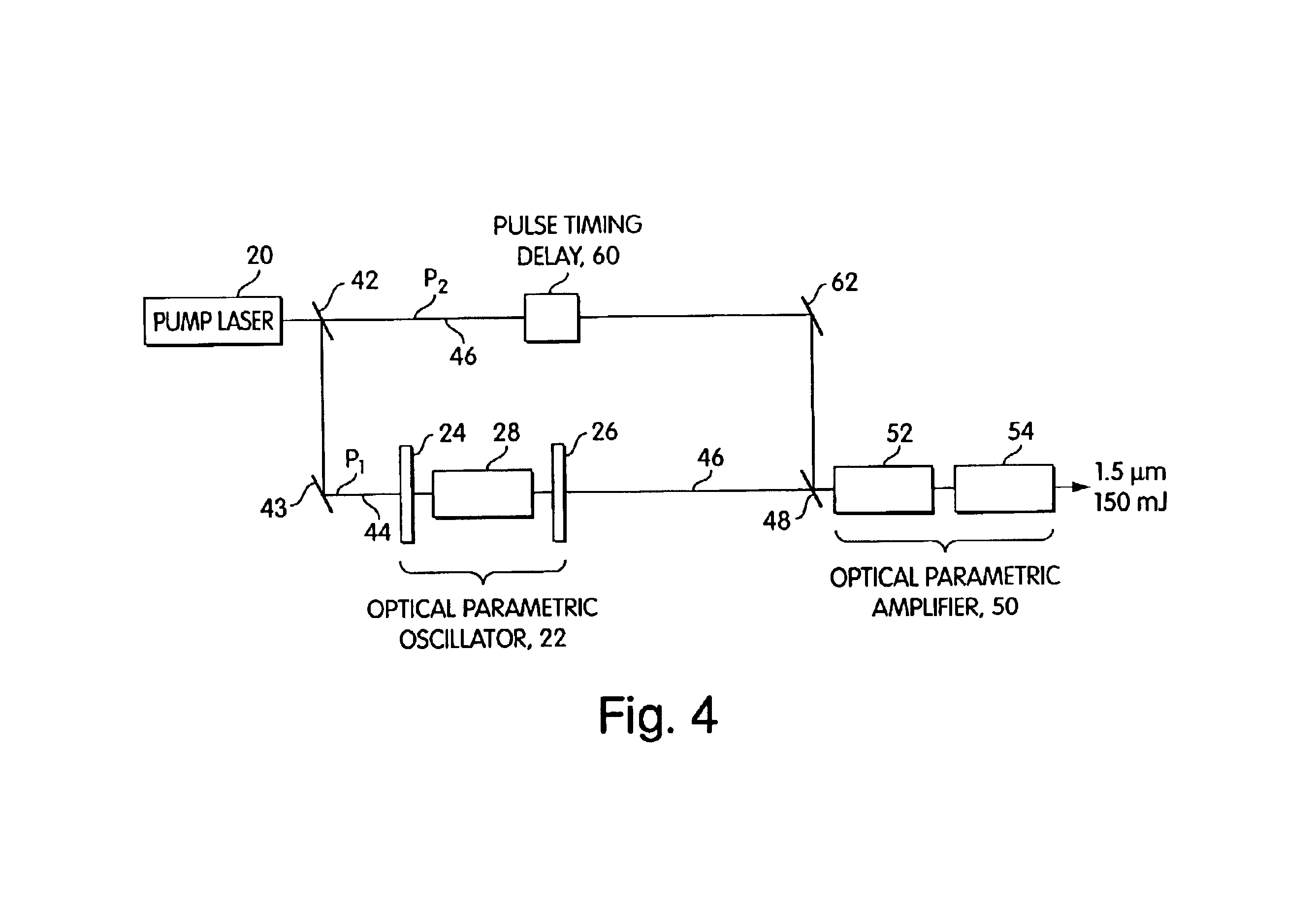 Method and apparatus for increasing the intensity of an eye safe laser