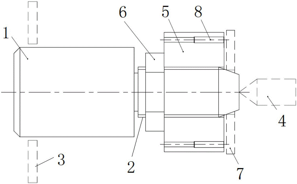 Positioning fixture for lathe machining