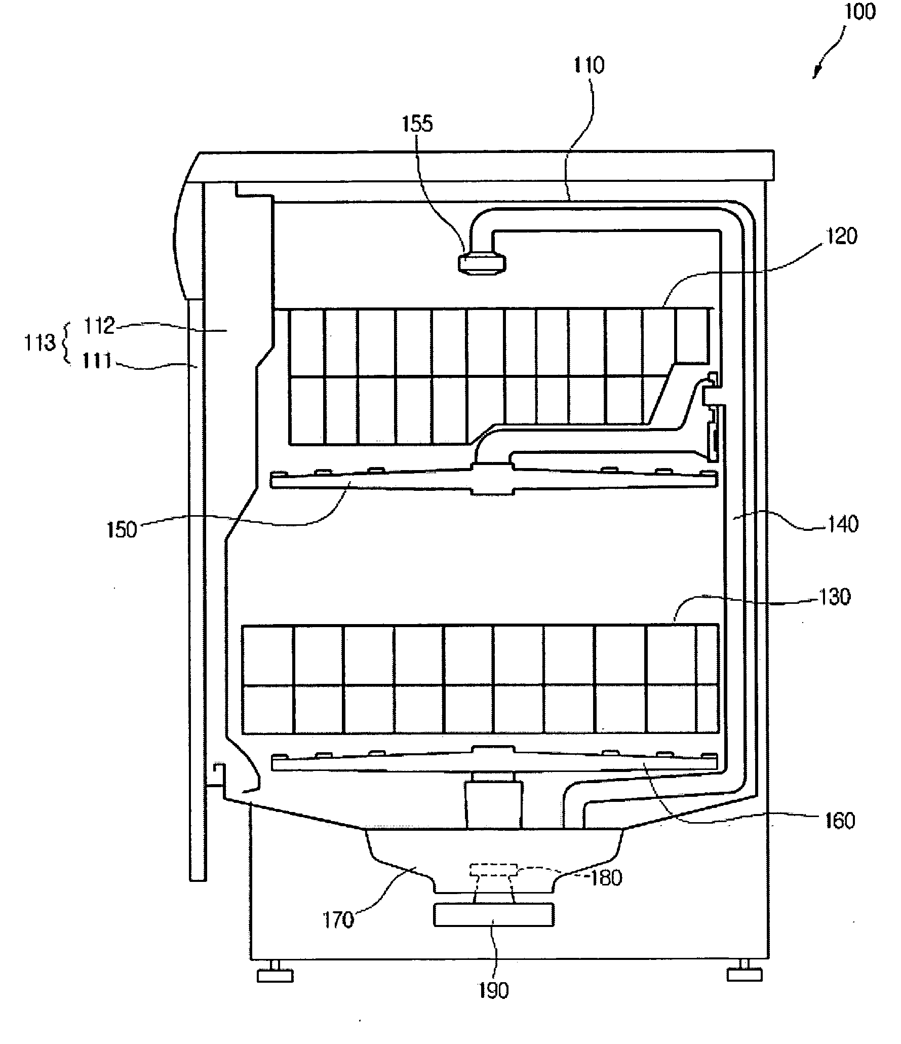 Condensing Apparatus of Dish Washer