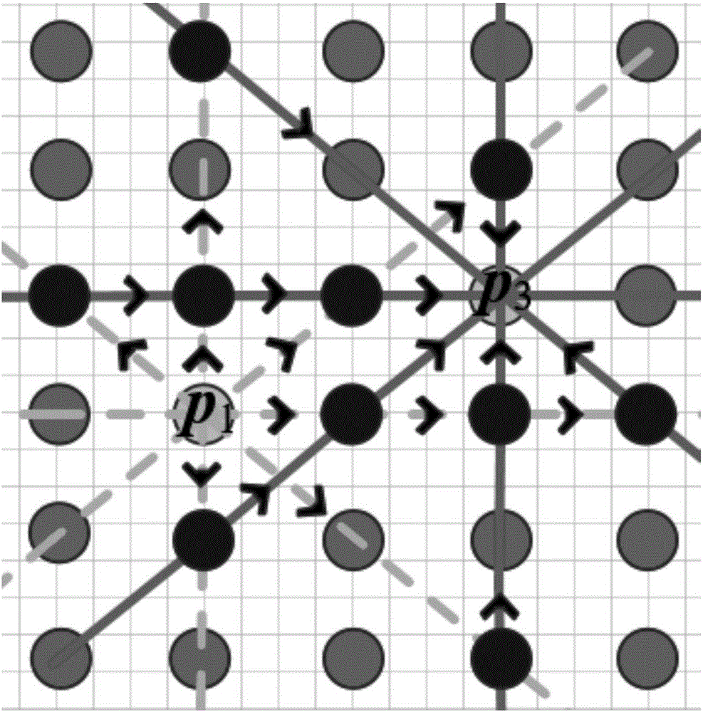 Non local stereopair dense matching method based on image gray scale guiding