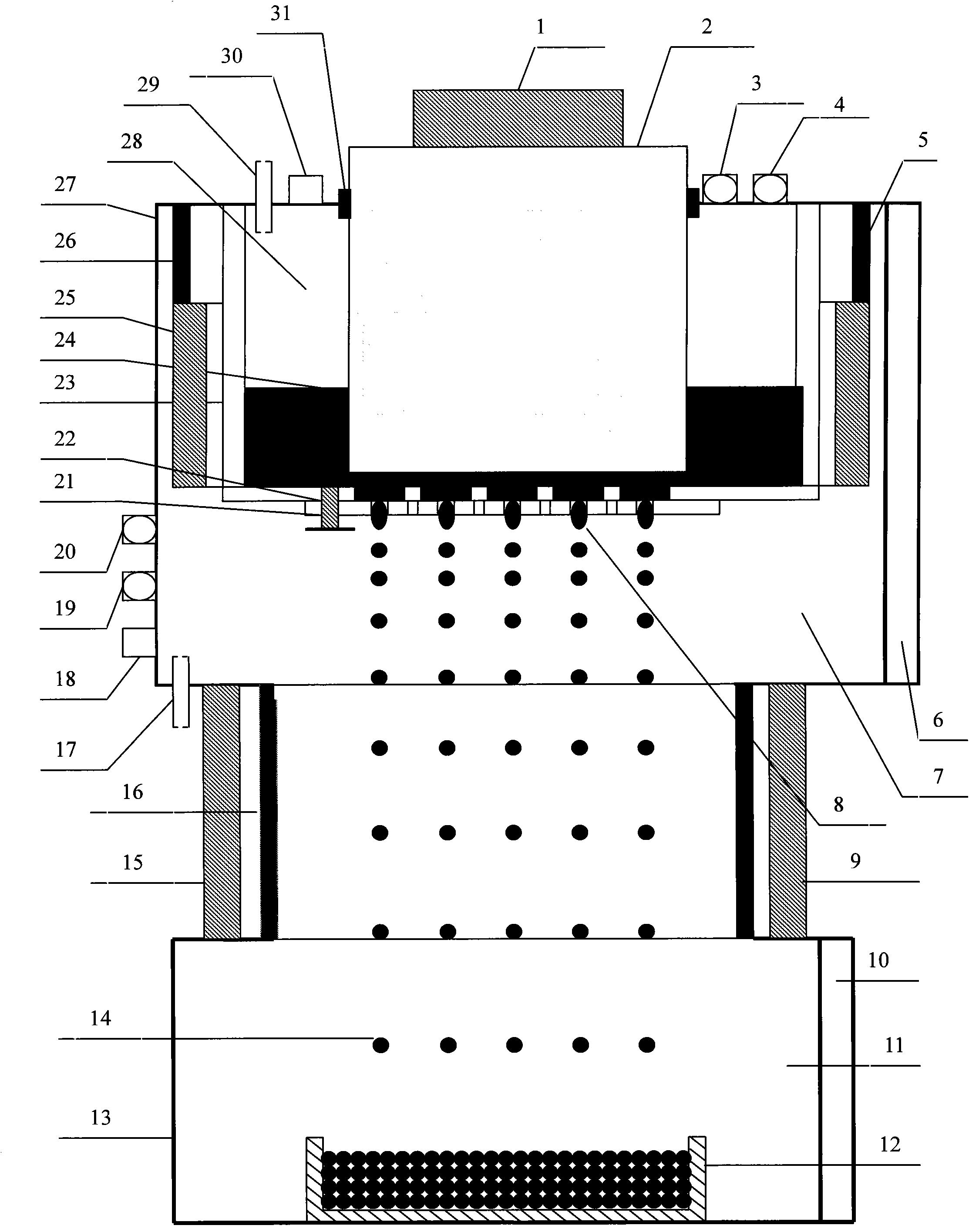 Method and device for pulse aperture injection batch preparation of even particles