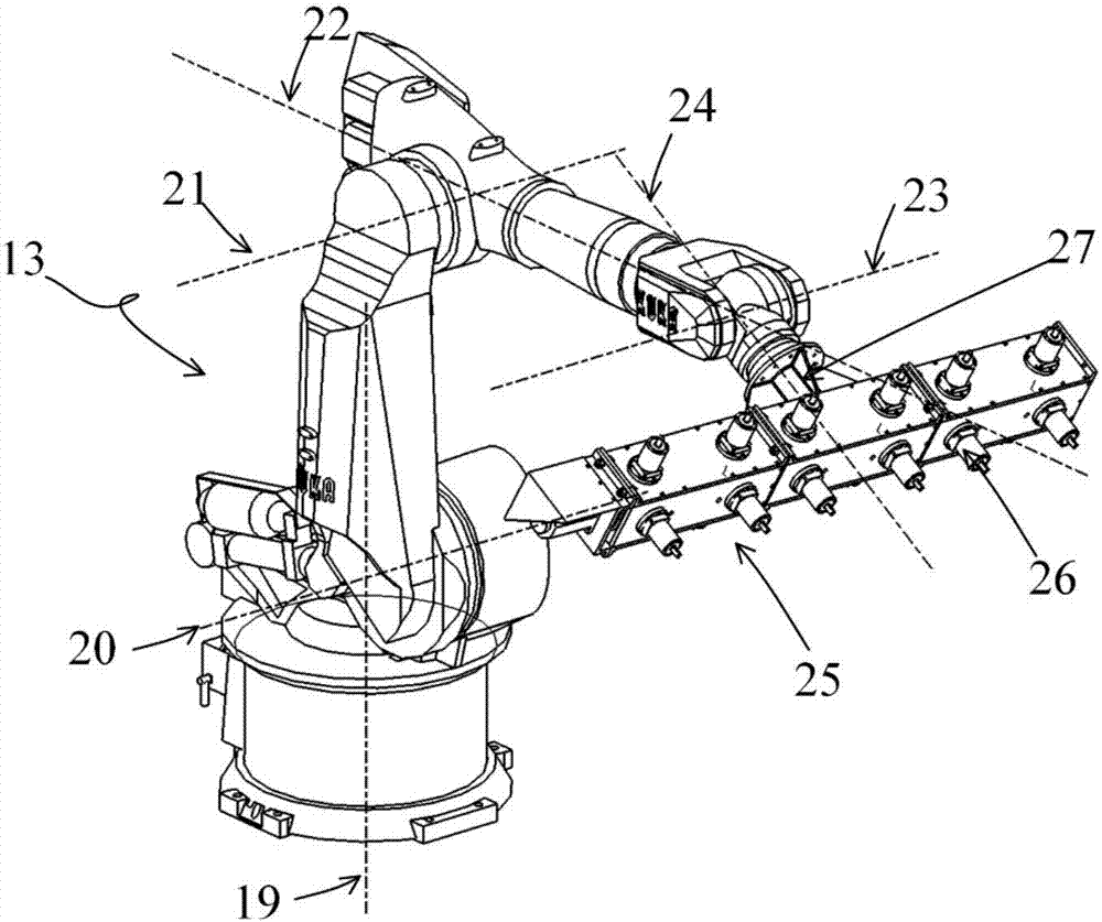 Modular array type multi-head end effector