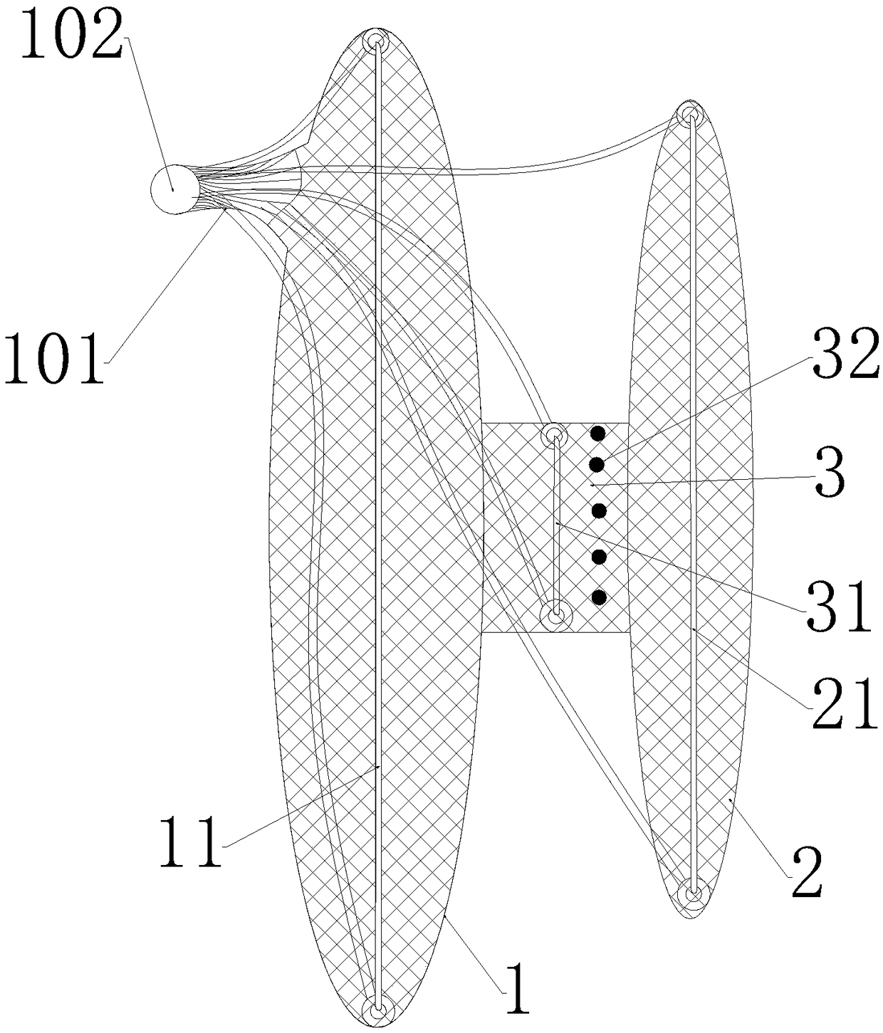 Implantable atrium shunting device