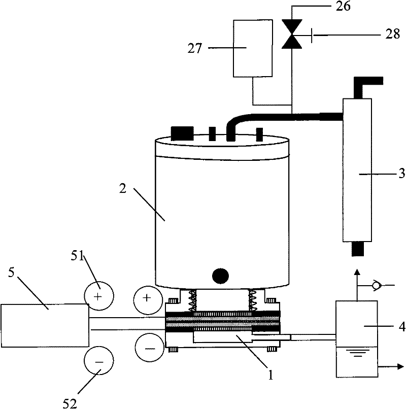 A water electrolysis device