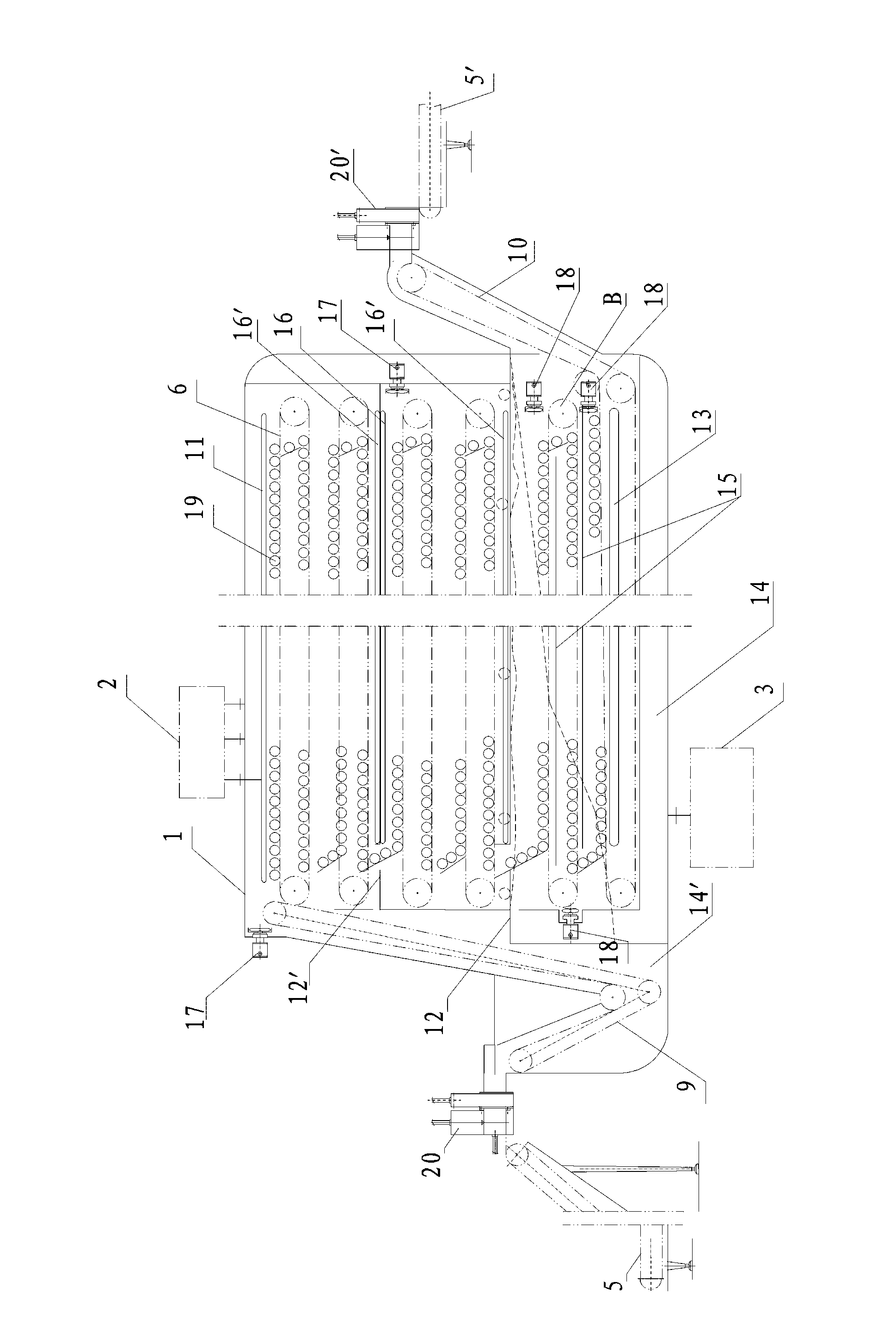 Processing equipment capable of achieving continuous sterilization and water bath cooling