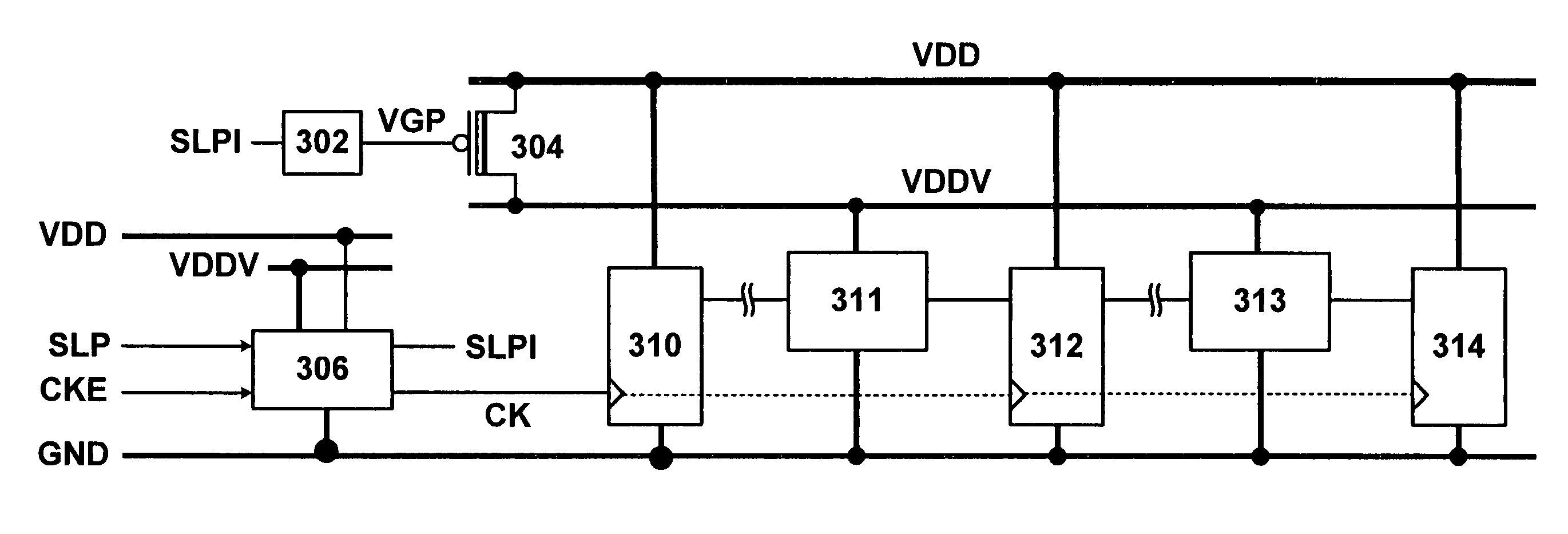 Leakage current control circuit with a single low voltage power supply and method thereof