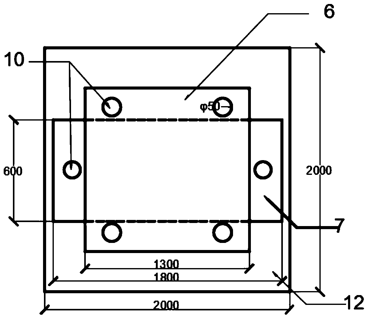 Visual true triaxial hydraulic fracturing test device and method