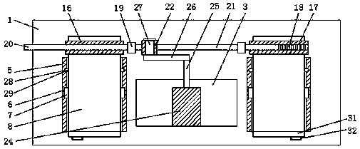 A double-barrel energy-saving drying device for industrial tobacco