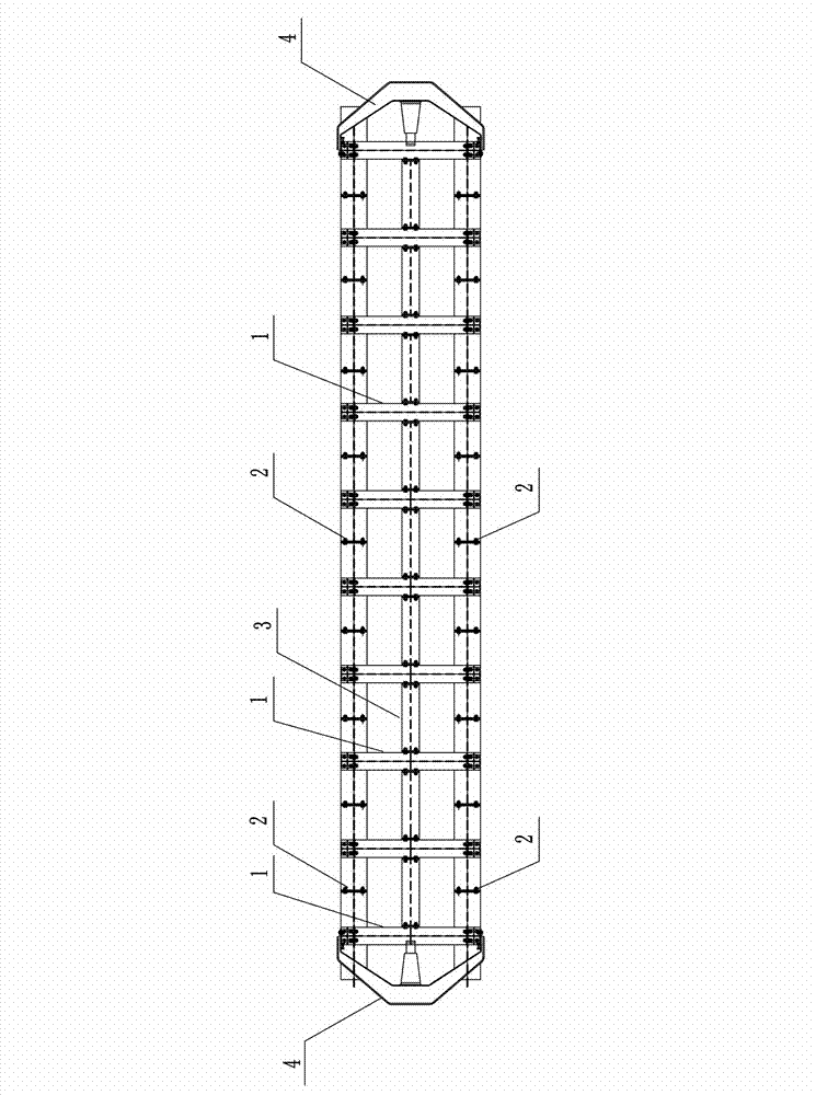 Cold press for glue-laminated bamboo member