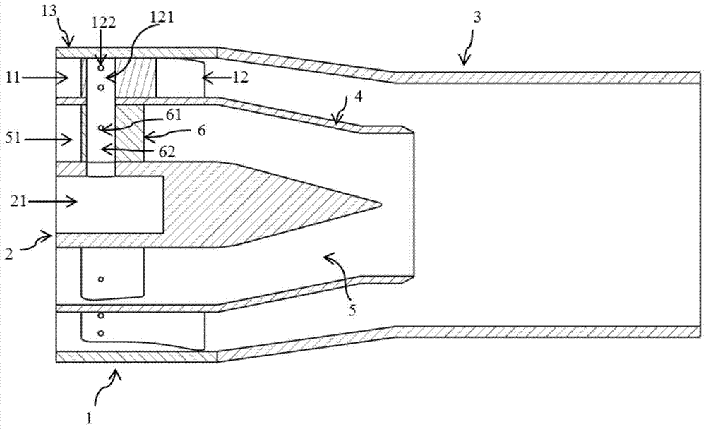 A premixing nozzle for a gas turbine combustor